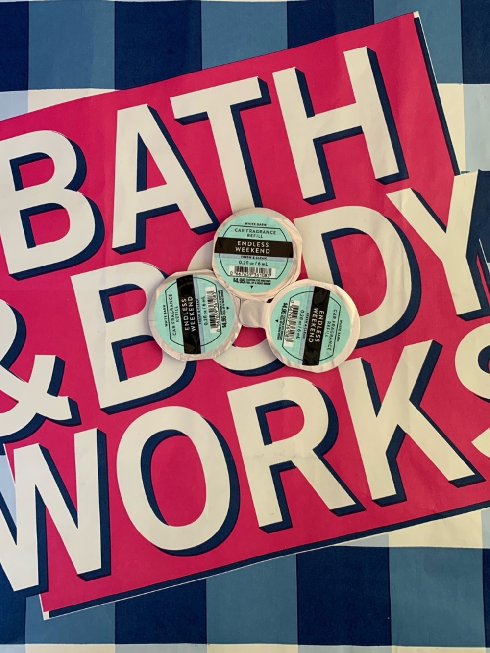 NWT Bath & Body Works Endless Weekend Car Fragrance Refills